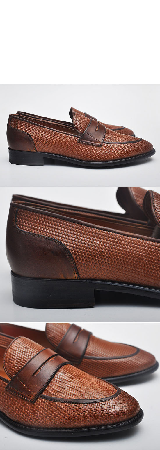 mens braided leather shoes